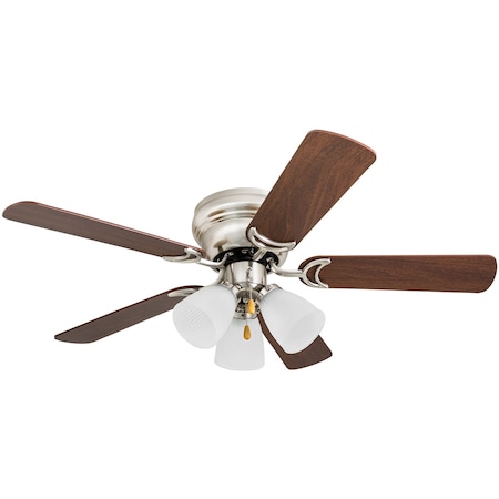 Prominence Home Whitley, 42 in. Ceiling Fan with Light, Matte Nickel 50863-40